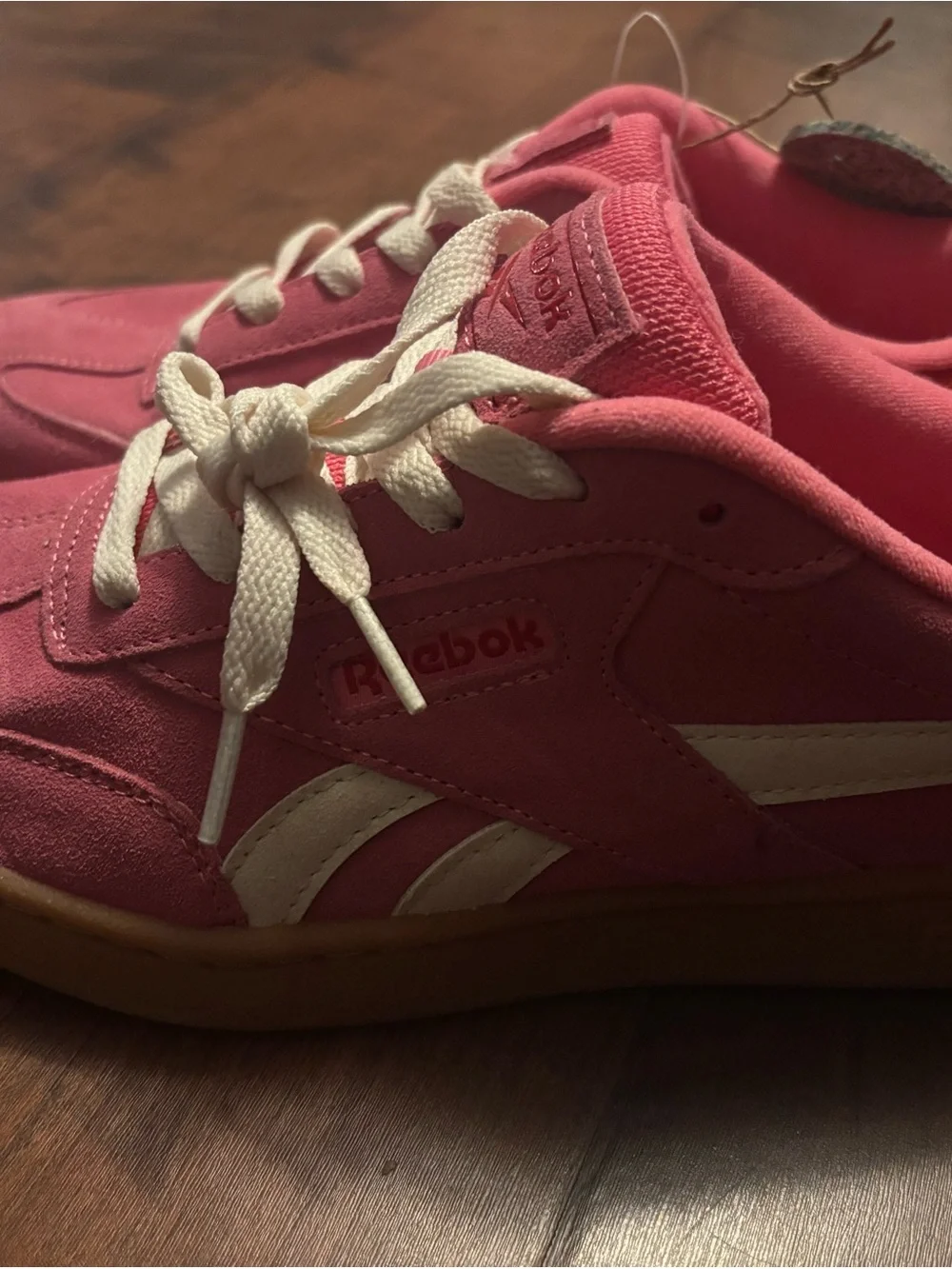 Reebok Women's Hot Pink Suede Retro Sneakers